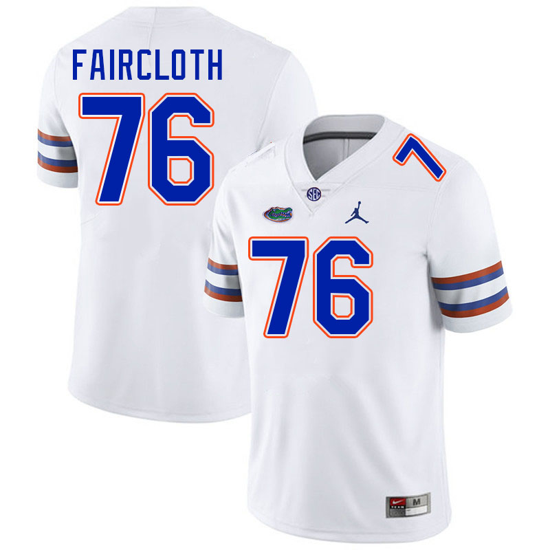 Florida Gators #76 Mark Faircloth College Football Jerseys Stitched-White